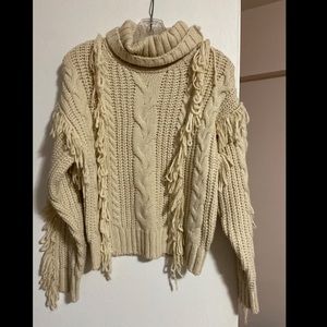 Chunky knit cream sweater